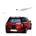 Miniatyrbild 1 av 4: Tredje bromsljus, klart glas, passar MINI CLUBMAN R55 2007-2014