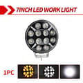 Pikkukuva 2 / 2: LED Työvalo, 7 tuuman koko, 120W teho, kaksoislämpötila,1PC 7tuuman Vilkkuva