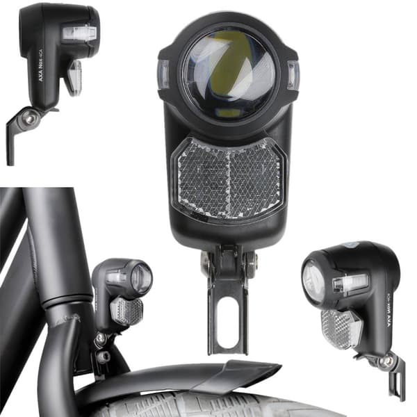 Cykellygte Forgaffel LED AXA NOX CITY 4LX KRAFTFULD 15 Meter