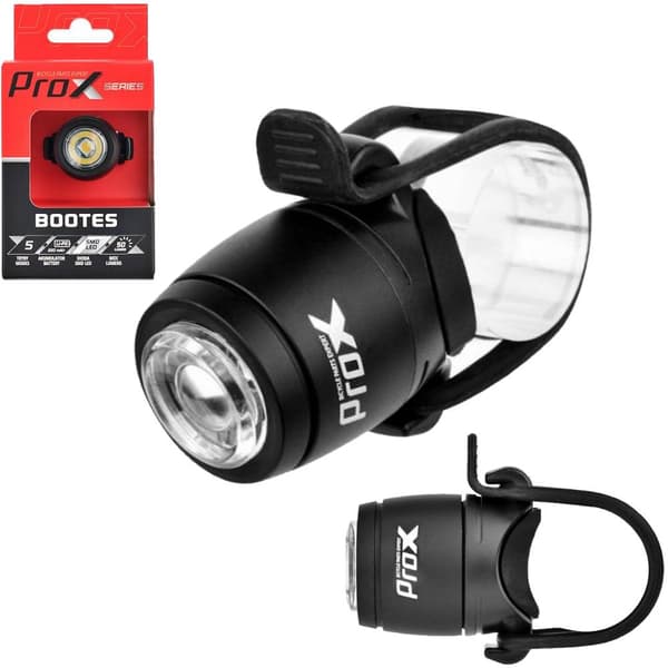 Framlykta för cykel PROX BOOTES SMD LED 50Lm 220 mAh SÄKER + MINNESLÄGE
