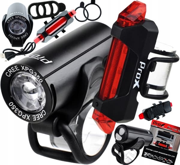 PROX PICTOR -valaisinsarja ETU + TAKA 350 lm USB