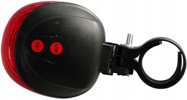 LED-POLKUPYÖRÄN TAKAVALO LASERILLA, 5 TILAA