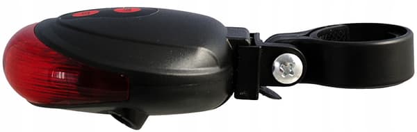 LED-POLKUPYÖRÄN TAKAVALO LASERILLA, 5 TILAA