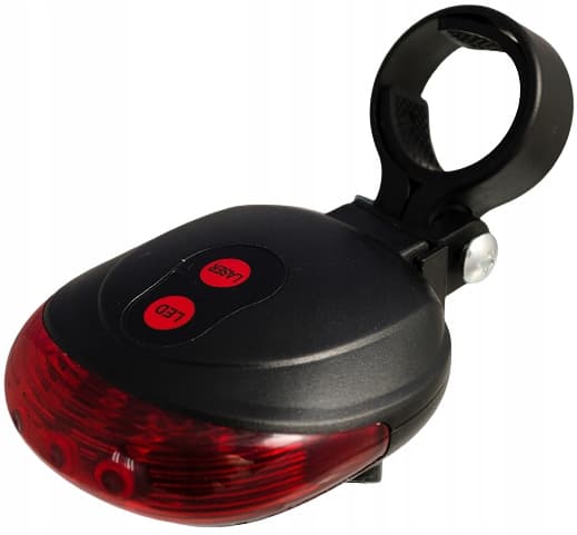 LED-POLKUPYÖRÄN TAKAVALO LASERILLA, 5 TILAA