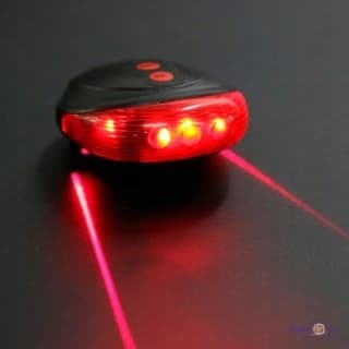 LED-POLKUPYÖRÄN TAKAVALO LASERILLA, 5 TILAA