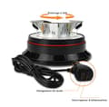 Miniatyrbild 3 av 6: Gyrophare LED - Girophare Led Fordon - 10-30V, med 3m Kabel Cigaretter, Magnetisk, 19 Blinklägen - För golf UTV Bil Buss