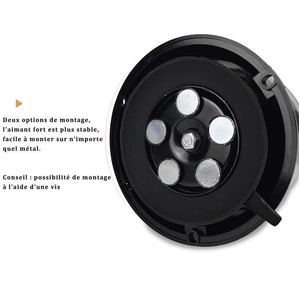 Gyrophare LED - Girophare Led Fordon - 10-30V, med 3m Kabel Cigaretter, Magnetisk, 19 Blinklägen - För golf UTV Bil Buss