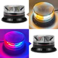 Miniatyrbild 5 av 6: Gyrophare LED - Girophare Led Fordon - 10-30V, med 3m Kabel Cigaretter, Magnetisk, 19 Blinklägen - För golf UTV Bil Buss