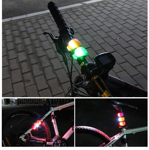 OBOSOE Cykelbelysning – 5-pack grodlampor LED-varningsljus för natten