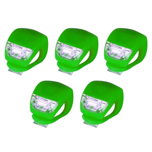 OBOSOE Cykelbelysning – 5-pack grodlampor LED-varningsljus för natten