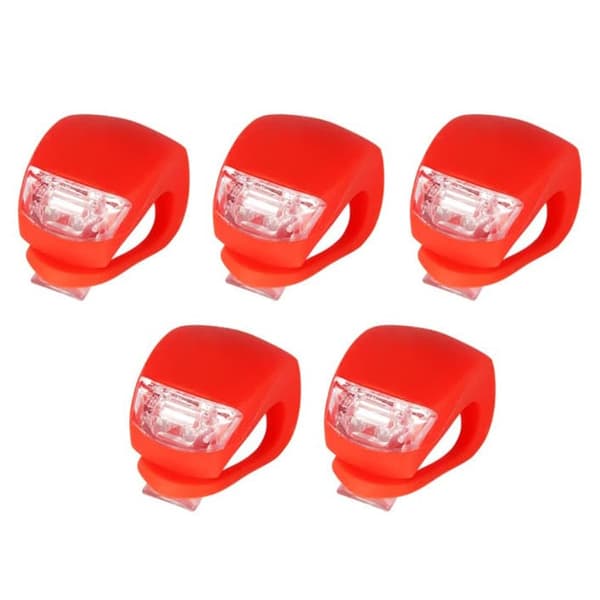 OBOSOE Cykelbelysning – 5-pack grodlampor LED-varningsljus för natten