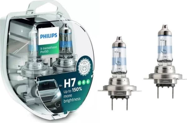 Philips X-tremeVision Pro150 H7 Bilpærer - 2-pak