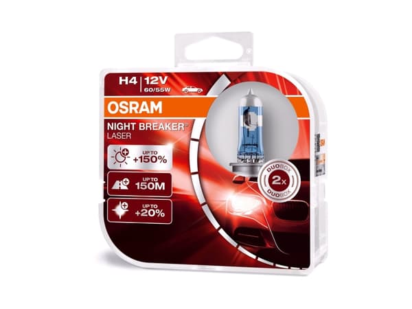 Osram Night Breaker Laser - H4 Bilpærer
