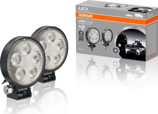 OSRAM Työvalo 12 V, 24 V LEDriving® ROUND VX70-SP LEDWL102-SP LEDWL102-SP Leveä kaukovalo (L x S x K) 93 x 30 x 75 mm 550 lm 6000 K
