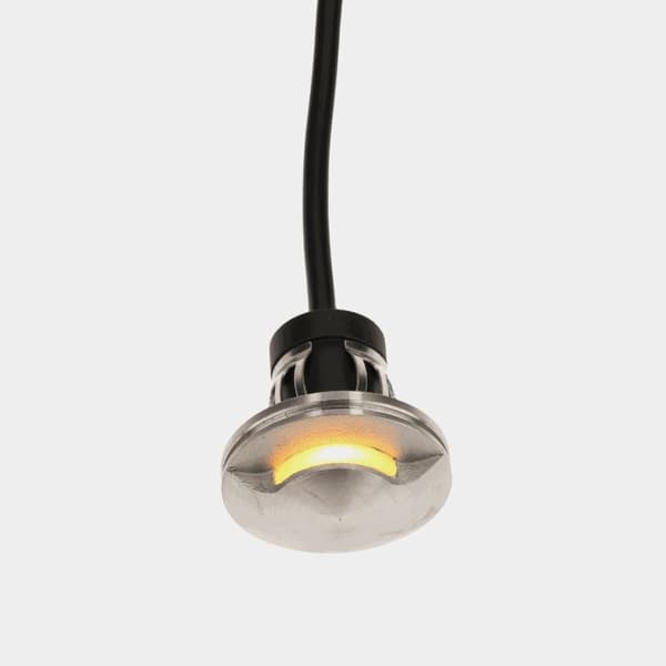 Spotlight belysning NauticLED SL02, infälld, rostfritt stål, LED, 10 - 30 V, 0.6 W, Ø28 mm, med rött / grönt / blått sken + ljus på alla sidor