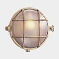 Miniatyrbild 1 av 2: Skottlampa Foresti, Ø150 mm, 12 / 24 / 220 V, mässing, med matt glas