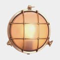 Miniatyrbild 1 av 3: Skottlampa Foresti, Ø190 mm, 12 / 24 / 220 V, mässing, med klart glas