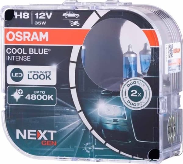 Osram Cool Blue Intense NEXT GEN H8 Auton polttimot - 2 kpl