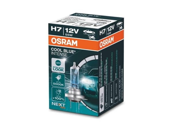 Osram bilpære Cool Blue Intense NEXT GEN - H7 - 55W - 12V