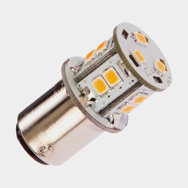LED-lampa NauticLED, 10 - 35 V, 20 W, BA15S, med vitt sken