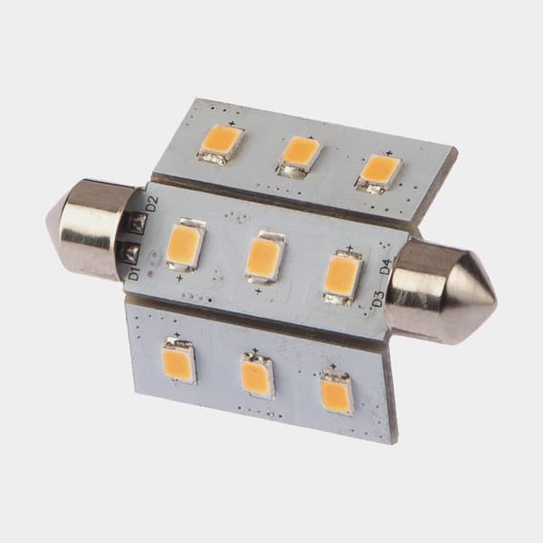 LED-lampa NauticLED, 10 - 35 V, 15 W, med vitt sken