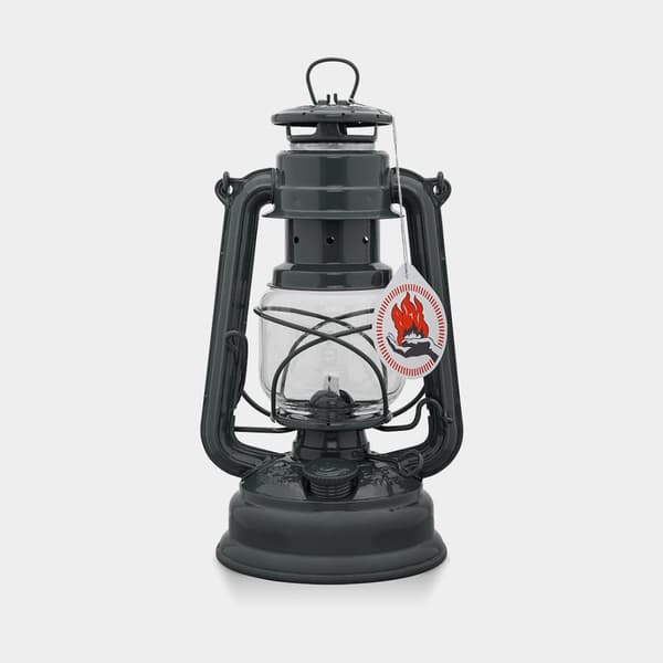 Stormlykta / fotogenlykta Feuerhand 276 (Baby Special), 255 mm, Anthracite Grey, med veke