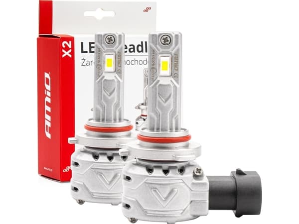 LED-lampor för bilar x2-serien hb4 9006 6500k canbus amio-02976