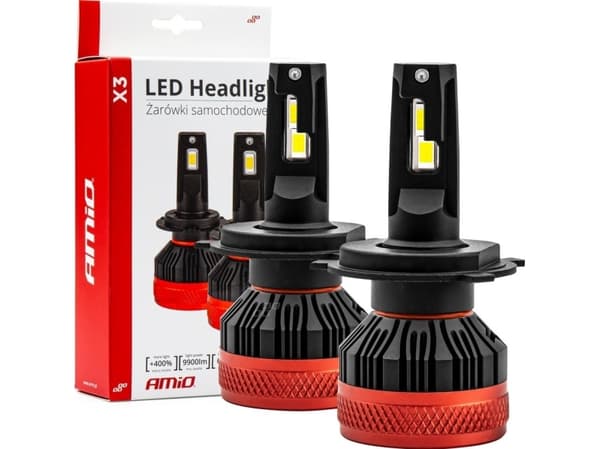 LED-frontlykter H4 X3-serien AMiO