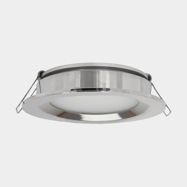Taklampa Casolux Maria Downlight, infälld, aluminium, grå, LED, 10 - 32 V, 3 W, stor, med vitt sken