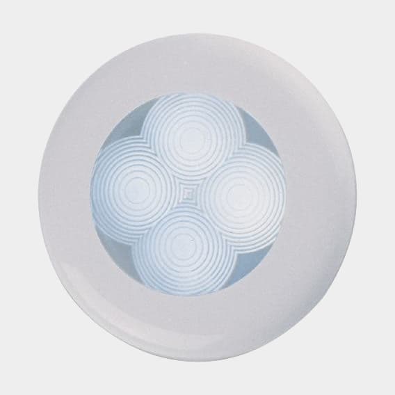 Spotlight Hella, plast, vit, LED, 12 V, 0.5 W, med vitt sken