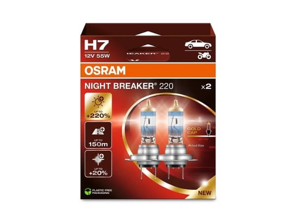 Osram Night Breaker 220 - H7 Bilpærer