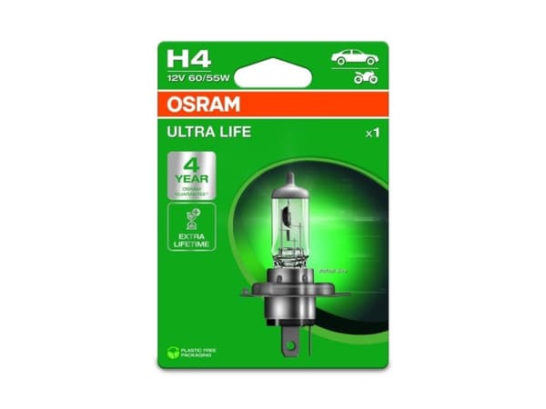 OSRAM 4062172395748 halogen lyskilde Ultra Life H4 55/60 W 12 V