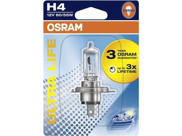 OSRAM 4062172395748 halogen lyskilde Ultra Life H4 55/60 W 12 V