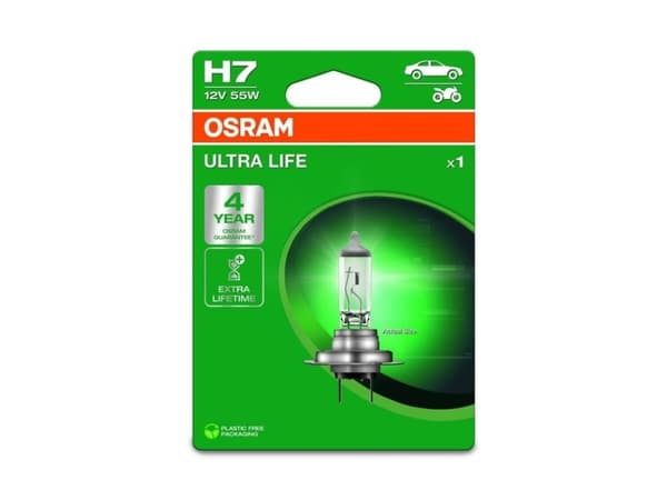 OSRAM 4062172395205 Halogenljuskälla Ultra Life H7 55 W 12 V