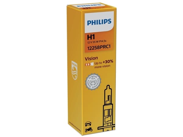 Philips Vision 12258PRC1 auton ajovalopolttimo, 55 W, 12 V, ?1, 3200 K, 1 kpl