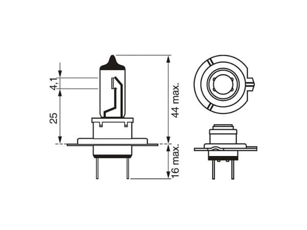 Bosch Ultra White pære H7 55W 12V 4200K