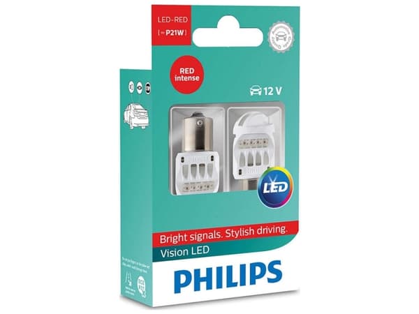 Philips VisionLED signallampa för bil 12839REDX2, LED, Bromsljus, Röd, 600 g, 2 styck, 28 mm