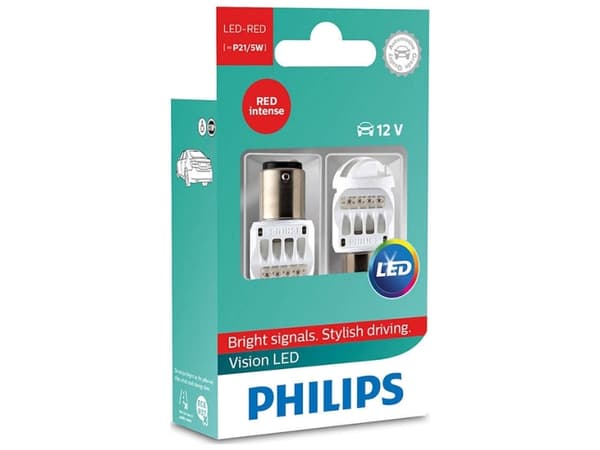Philips VisionLED signallampa för bil 12836REDX2, LED, Bromsljus, Baklykta, Röd, Dag, Natt, 600 g, 2 styck