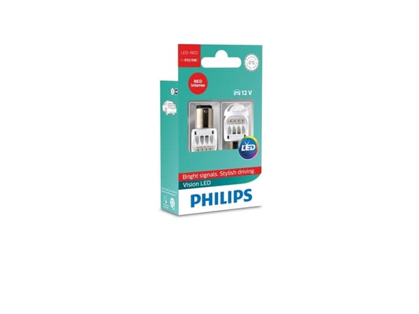 Philips VisionLED signallampa för bil 12836REDX2, LED, Bromsljus, Baklykta, Röd, Dag, Natt, 600 g, 2 styck
