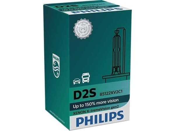 Philips Xenon X-tremeVision gen2 85122XV2C1 Xenon frontlyspære, 35 W, 85 V, D2S, Xenon, 4800 K, 1 stykker