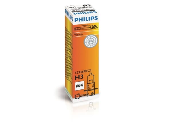 Philips Vision 12336PRC1 Bättre sikt, 55 W, 12 V, H3, halogen, 1 styck