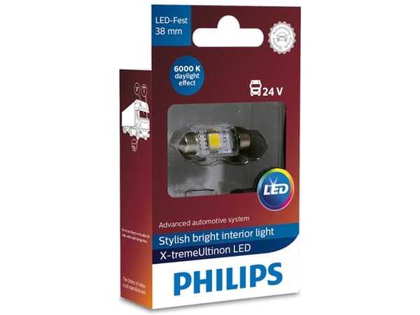 Philips 249446000KX1 LED-lösningar, 1 W, 24 V, Spollampa, LED, 6000 K