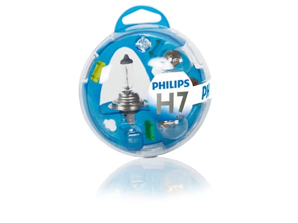 Philips Essential Box 55719EBKM Utbytessats, 12 V, H7
