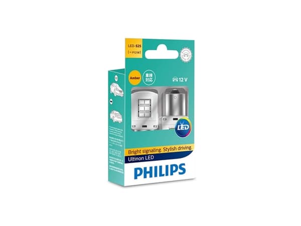 Philips Ultinon LED P21W Gul 12V - Sæt