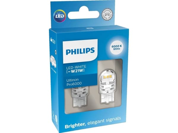 Philips Ultinon Pro6000 LED W21W 12V - Sæt