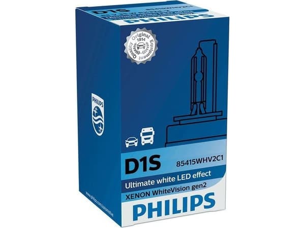 Philips Xenon WhiteVision gen2 85415WHV2C1 Auton Xenon-ajovalopolttimo, 35 W, 85 V, Xenon, 5000 K, 1 kpl
