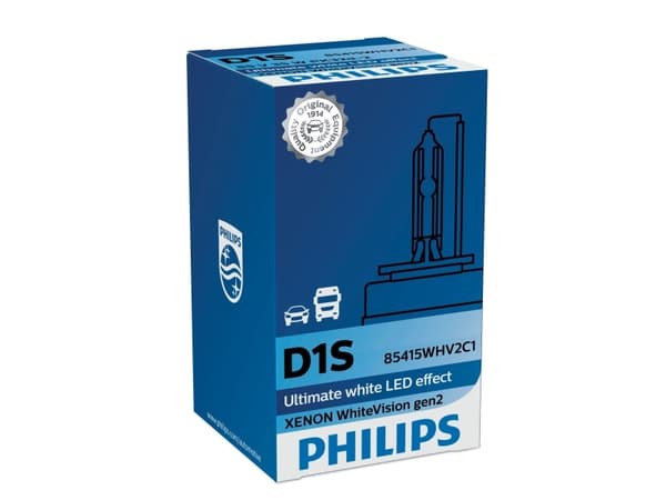 Philips Xenon WhiteVision gen2 85415WHV2C1 Auton Xenon-ajovalopolttimo, 35 W, 85 V, Xenon, 5000 K, 1 kpl