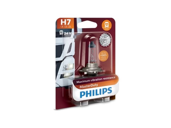 Philips MasterDuty 13972MDB1 Frontlyspærer på 24 V, 70 W, 24 V, H7, Xenon, 3200 K, 1 stykker