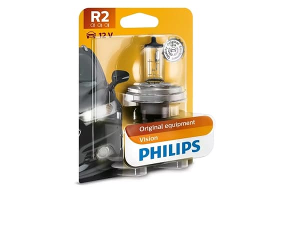 Philips Standard 12475B1 Frontlyspærer til bil, 45 W, 12 V, R2, 1 stykker