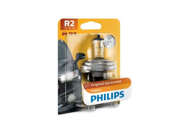 Philips Standard 12475B1 Frontlyspærer til bil, 45 W, 12 V, R2, 1 stykker